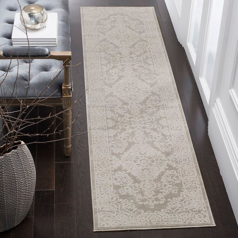 Princeton PRN713 Power Loomed Indoor Runner Rug - Grey/Beige - 2'x10' - Safavieh.