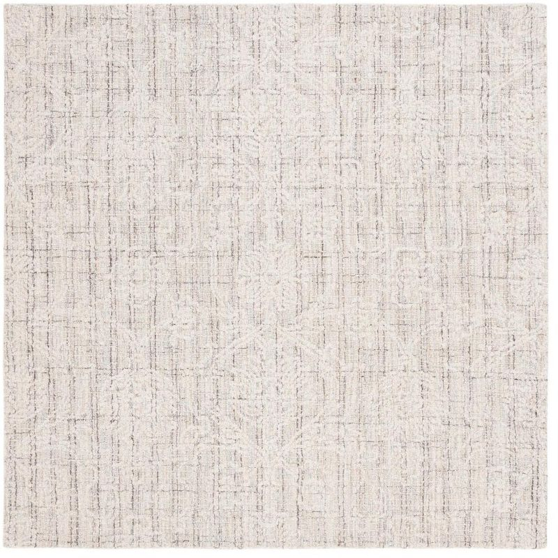 Ebony EBN111 Hand Tufted Area Rug - Grey/Ivory - 6'x6' - Safavieh.