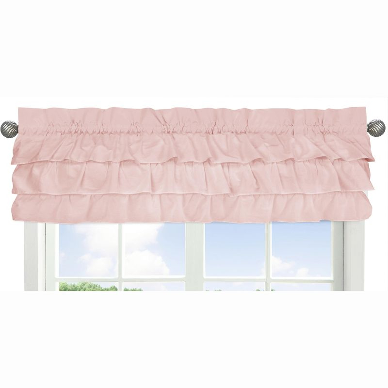 Sweet Jojo Designs Window Valance Treatment 54in. Harper Pink