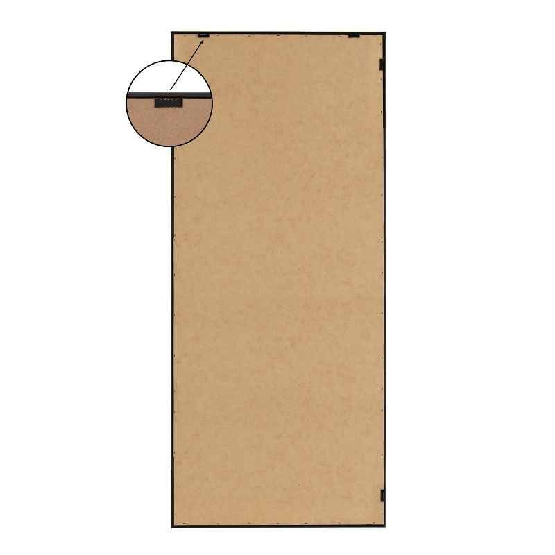 18" x 40" Sylvie Records Framed Canvas by Robert Cadloff of Bomobob Brown - Kate & Laurel All Things Decor: Mid-Century Modern Wall Art