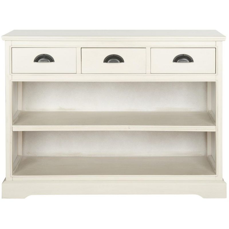 Prudence Book Shelf - AMH5727 - Vintage White - Safavieh Couture