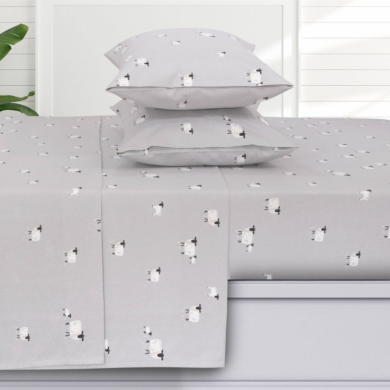 Azores Home 100% Cotton Turkish Flannel Extra Deep Pocket Sheet Set