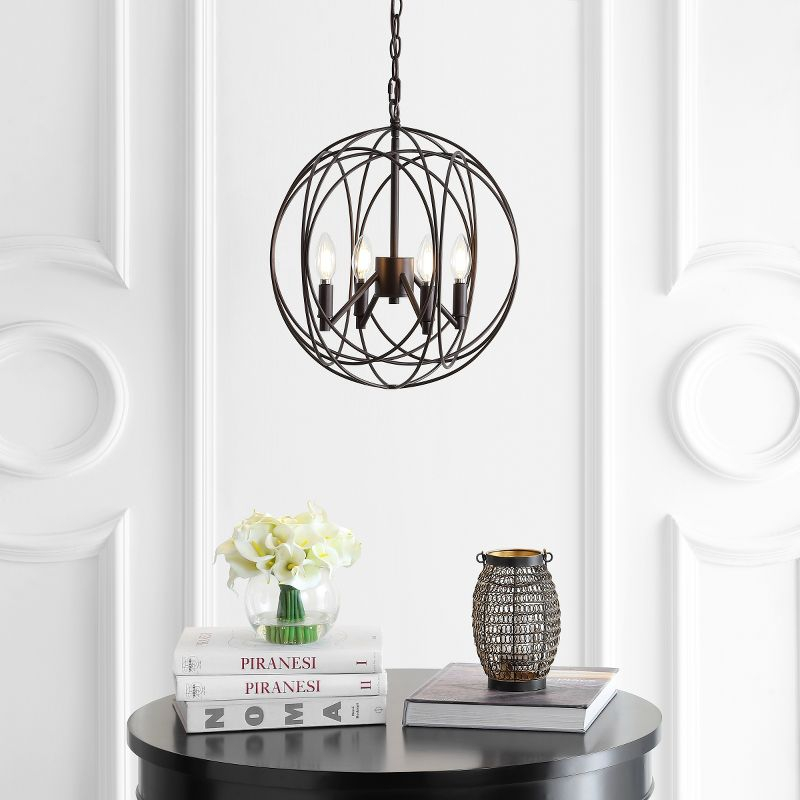 Cason 4 Light 15.75" Pendant - PND4055 - Brass - Safavieh