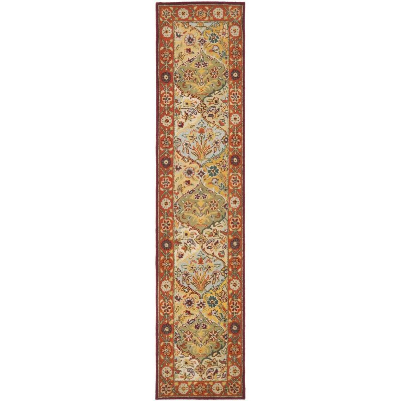 Heritage HG510 Hand Tufted Runner Rug - Multi/Red - 2'3"x10' - Safavieh.