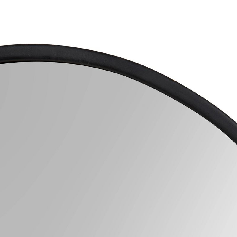 16" x 48" Valenti Tall Framed Arch Mirror Black - Kate and Laurel