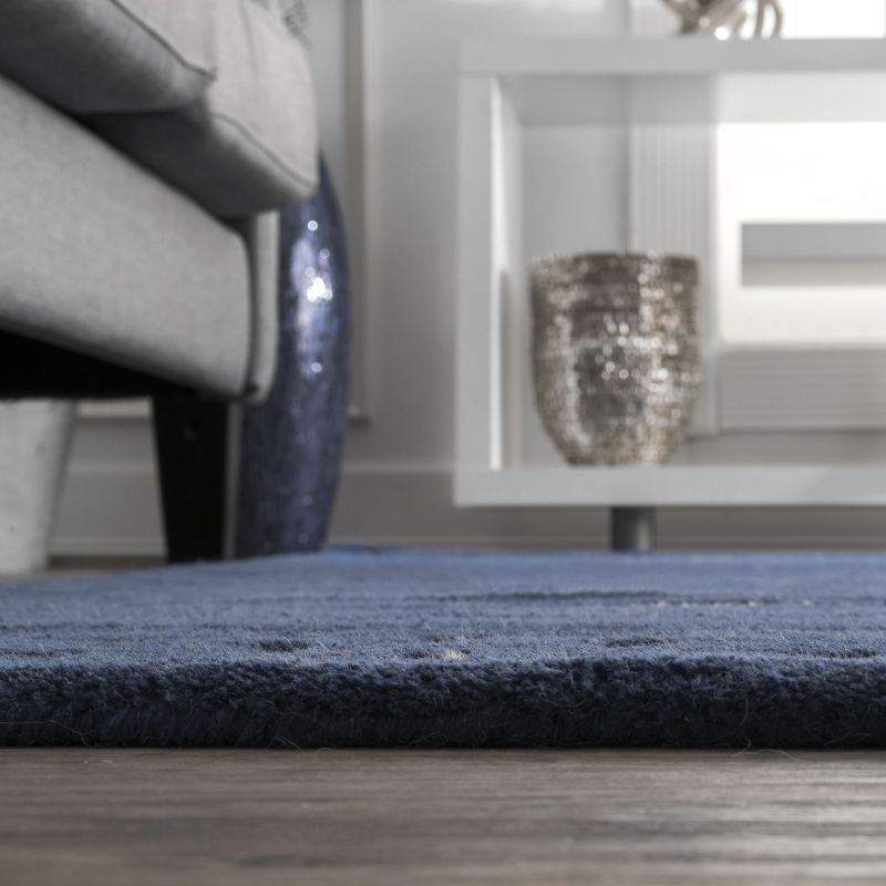 Nuloom Mandia Striped Wool Area Rug, 5' x 8', Navy