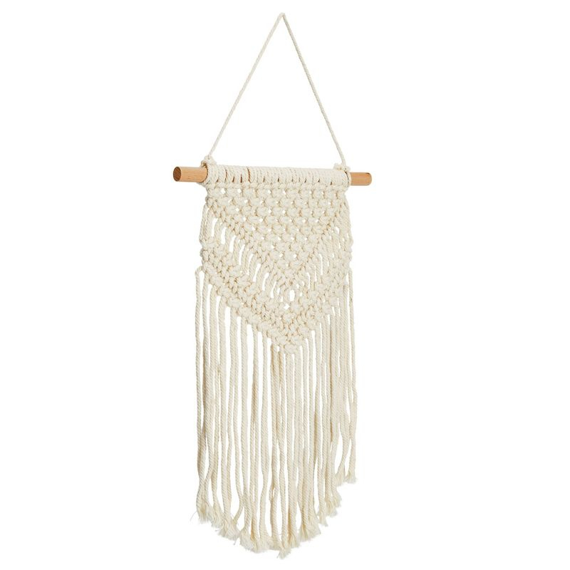Okuna Outpost 2 Pack Boho Themed Woven Macrame Wall Art, Handing Décor for Home or Nursery, 15 x 10 in