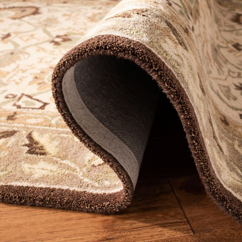 Anatolia AN512 Hand Tufted Indoor Accent Rug - Ivory/Brown - 3'x5' - Safavieh