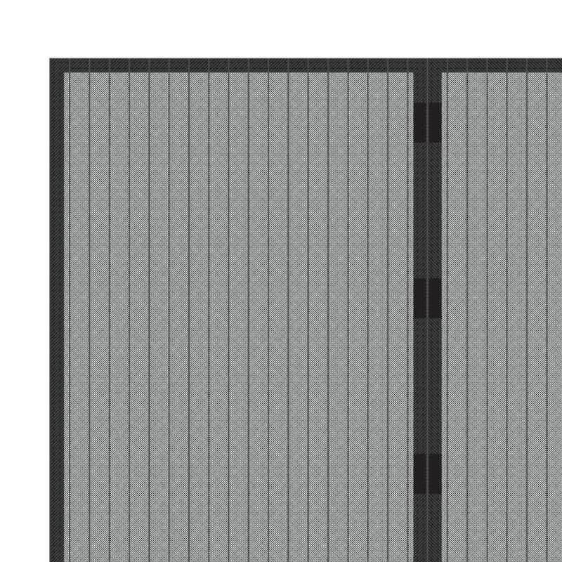 Hastings Home 38" Magnetic Screen Door for French Doors or Sliding Glass Doors - Full Frame Velcro, Black