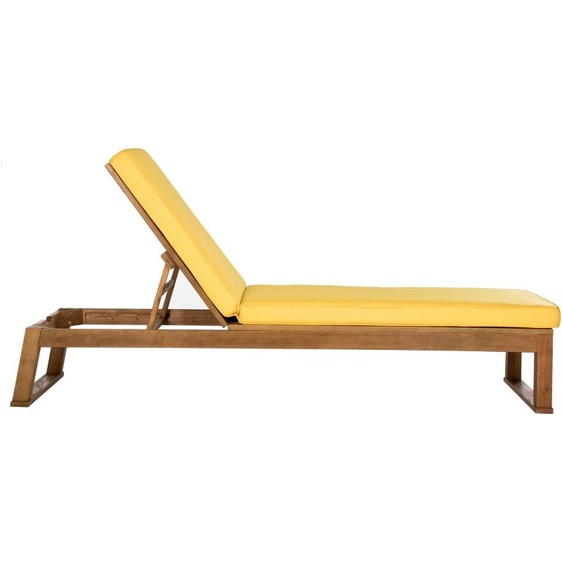 Solano Sunlounger - Outdoor - PAT7024 - Natural/Yellow -Safavieh
