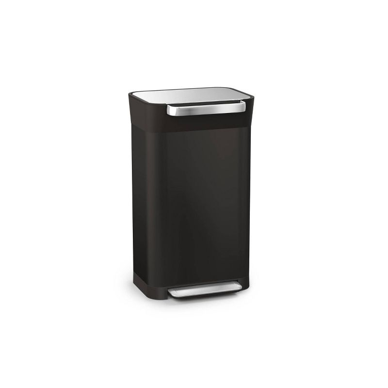 Joseph Joseph Titan 30L Indoor Step Trash Can - Carbon Black