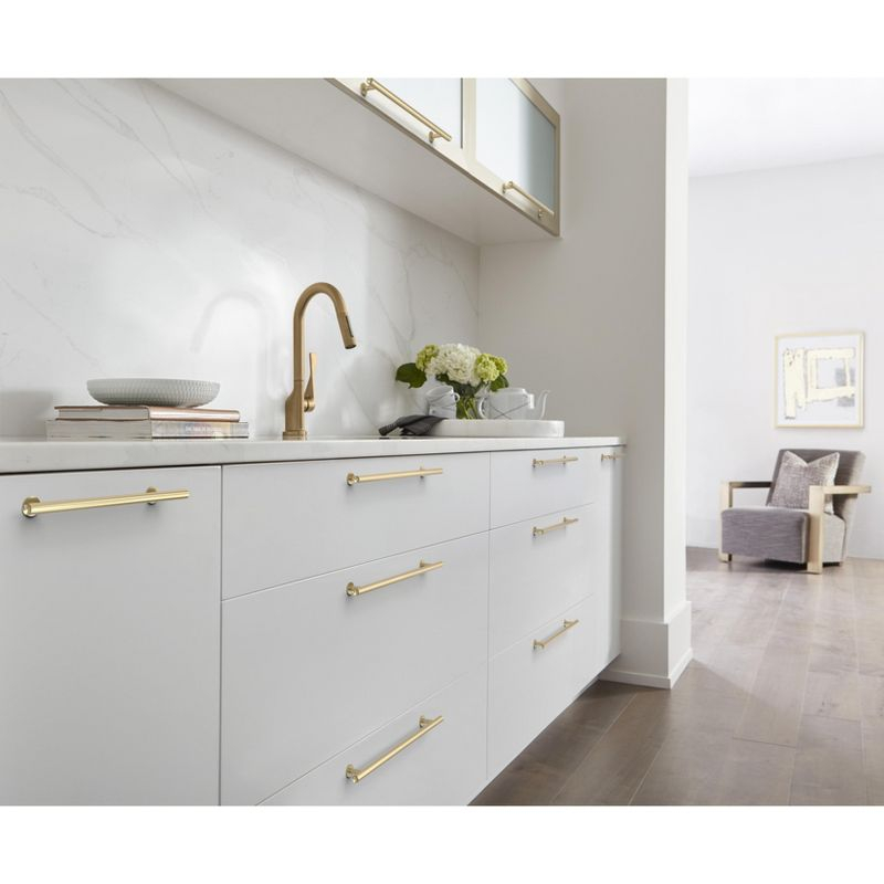 Amerock Radius 10-1/16 inch (256mm) Center-to-Center Golden Champagne Cabinet Pull