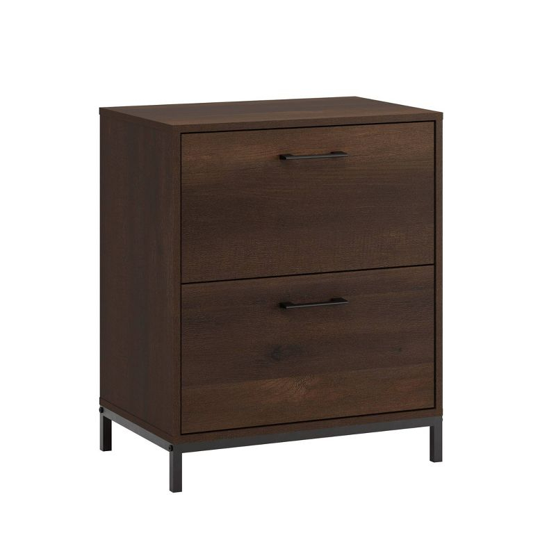 2 Drawer North Avenue Lateral File Cabinet Smoked Oak - Sauder