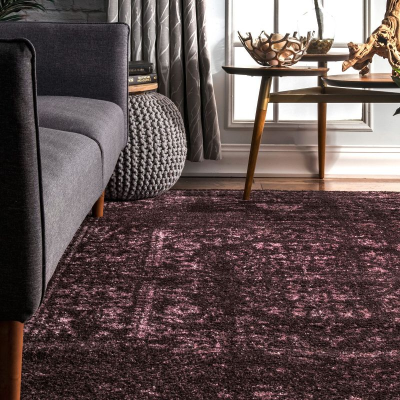 Nuloom Arlena Oriental/Persian 10x14 Indoor Area Rug for Living Room Bedroom Dining Room Kitchen, Burgundy/Pink