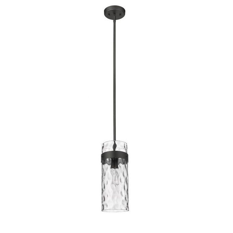 Z-Lite Fontaine 1 - Light Pendant in  Matte Black