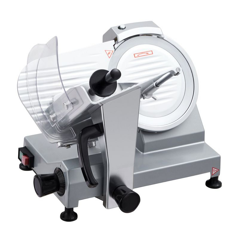 Commercial 10" Electric Meat Slicer Blade Food Slicer Cutter 240W With Child Lock Protection