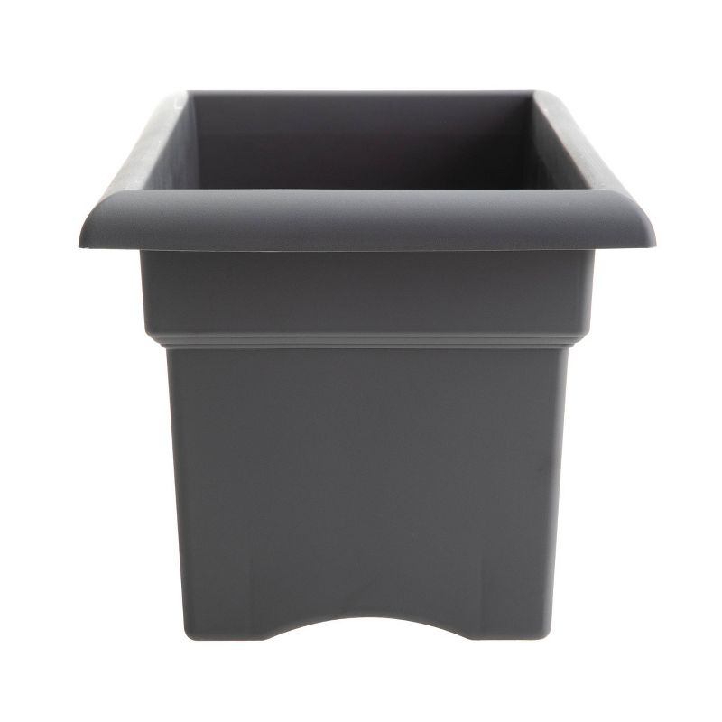 Bloem 26"x11" Veranda Rectangular Window Deck Box Planter Charcoal