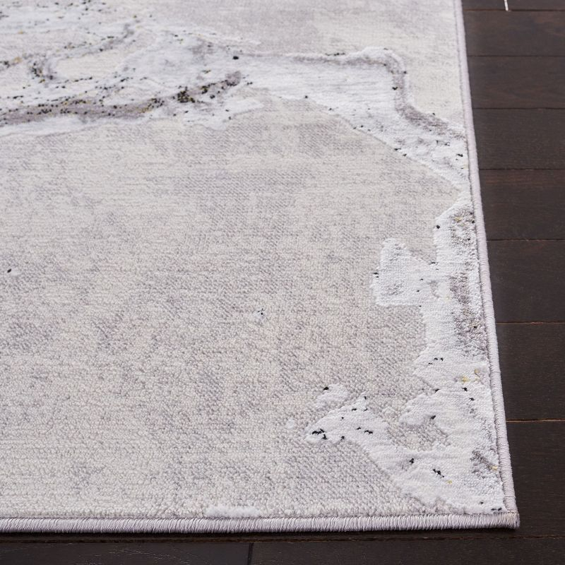 Amelia ALA277 Machine Made Indoor Accent Rug - Grey/Gold - 2'x4' - Safavieh