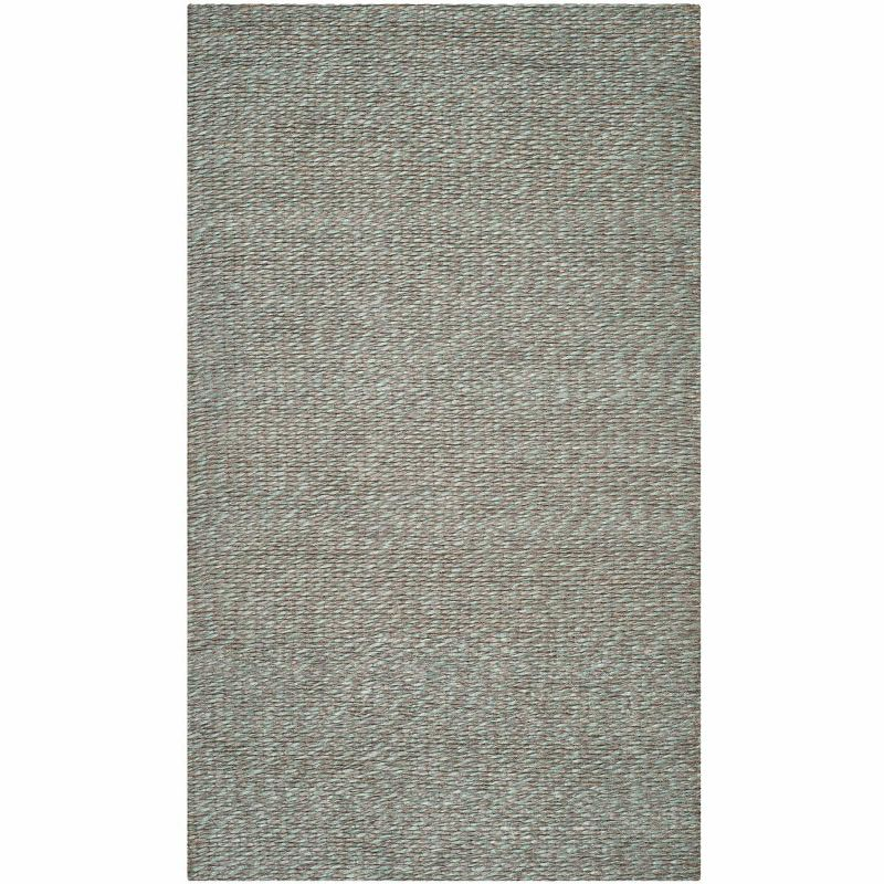 Natural Fiber NF448 Hand Woven Indoor Area Rug - Teal - 4'x6' - Safavieh.