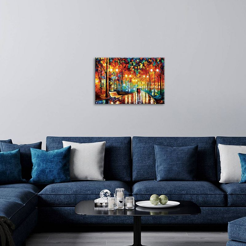12" x 18" x 1.5" Rain's Rustle II by Leonid Afremov Wall Canvas - iCanvas: Gallery Wrap, Giclée Artwork