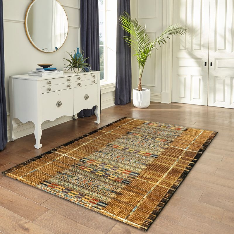 Liora Manne Marina Stripe Indoor/Outdoor Rug Gold 3'3" x 4'11"