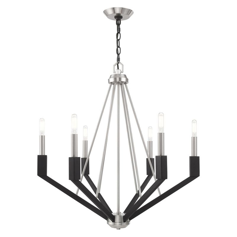 Livex Lighting Beckett 6 - Light Chandelier in  Brushed Nickel