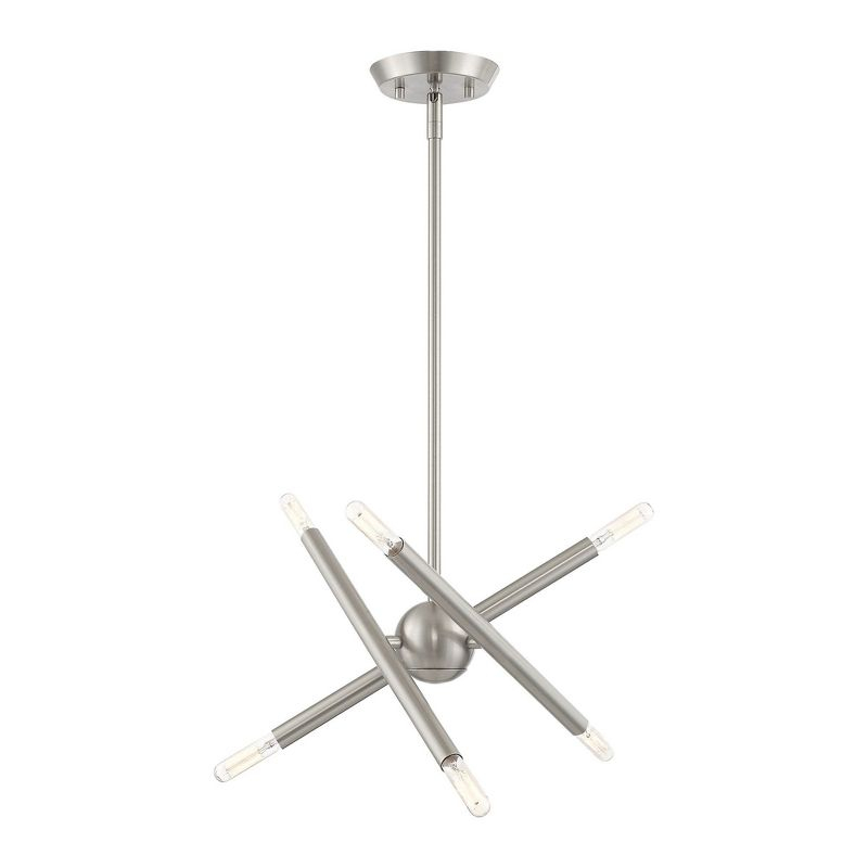 Livex Lighting Soho 6 - Light Chandelier in  Brushed Nickel