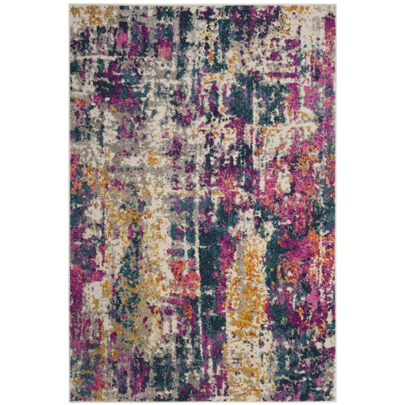 Madison MAD143 Power Loomed Indoor Area Rug - Ivory/Blue - 6'x9' - Safavieh.