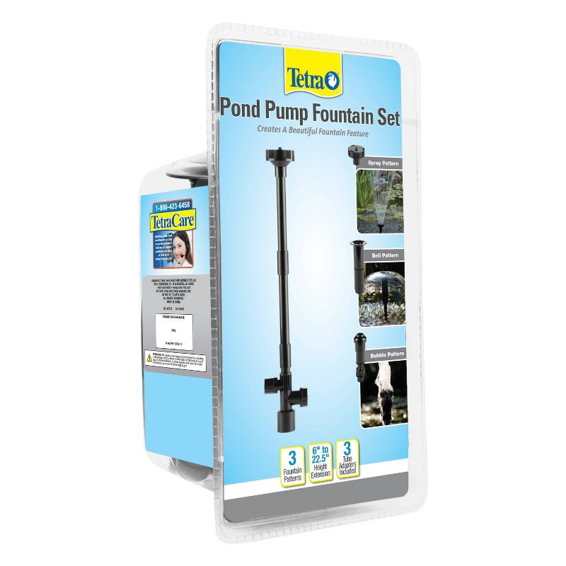 Tetra Fountain Set Pond Pump with 3 Fountain Patterns Electric Pond Pump 0.5GPH