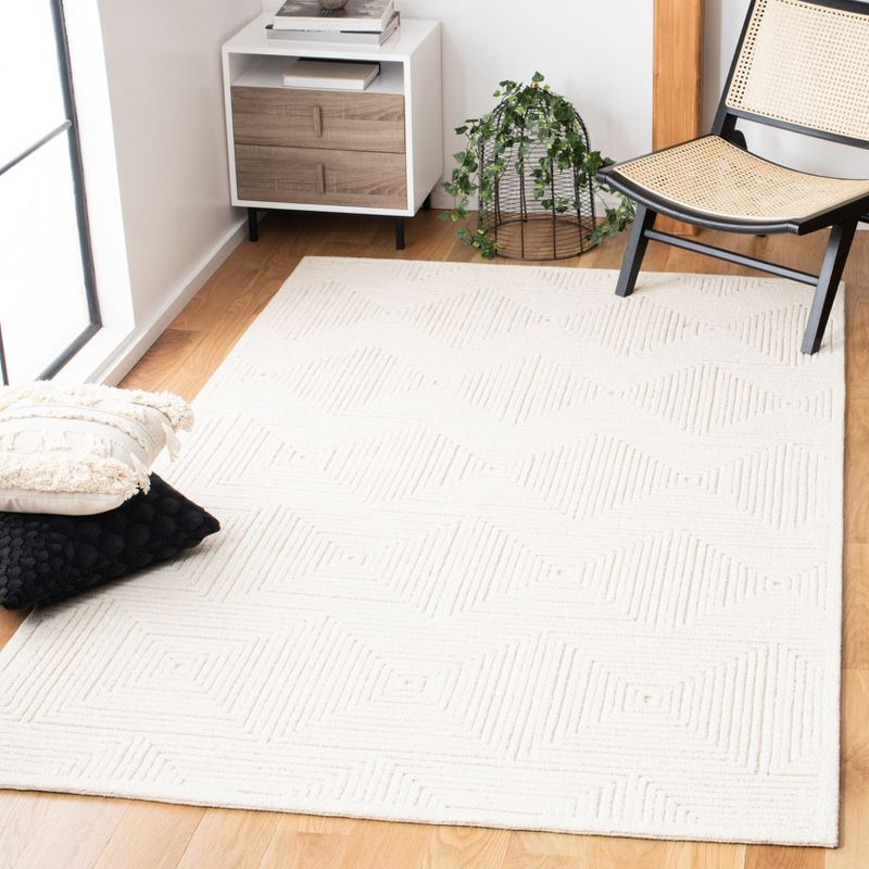 Textural TXT102 Hand Tufted Area Rug - Ivory - 4'x6' - Safavieh.