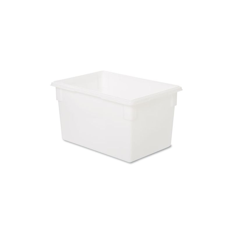 Rubbermaid Commercial Food/Tote Boxes, 21.5 gal, 26 x 18 x 15, White, Plastic