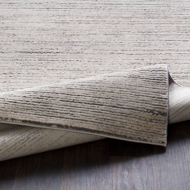 Livabliss 7'10"x10'2" Emma Modern Rug Gray: Stain & Fade-Resistant, Medium Pile, Indoor, Abstract Pattern