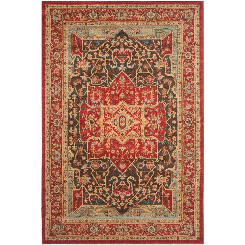 Mahal MAH625 Power Loomed Area Rug - Red/Red - 8'x10' - Safavieh.