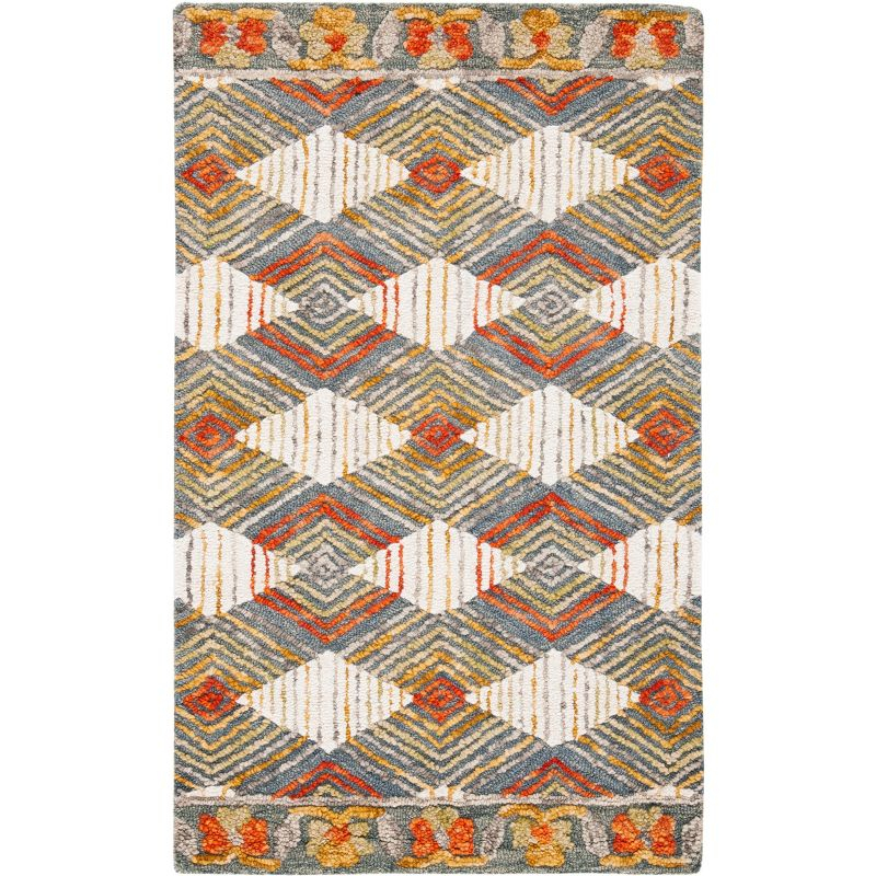 Trace TRC522 Hand Tufted Area Rug - Blue/Ivory - 3'x5' - Safavieh.