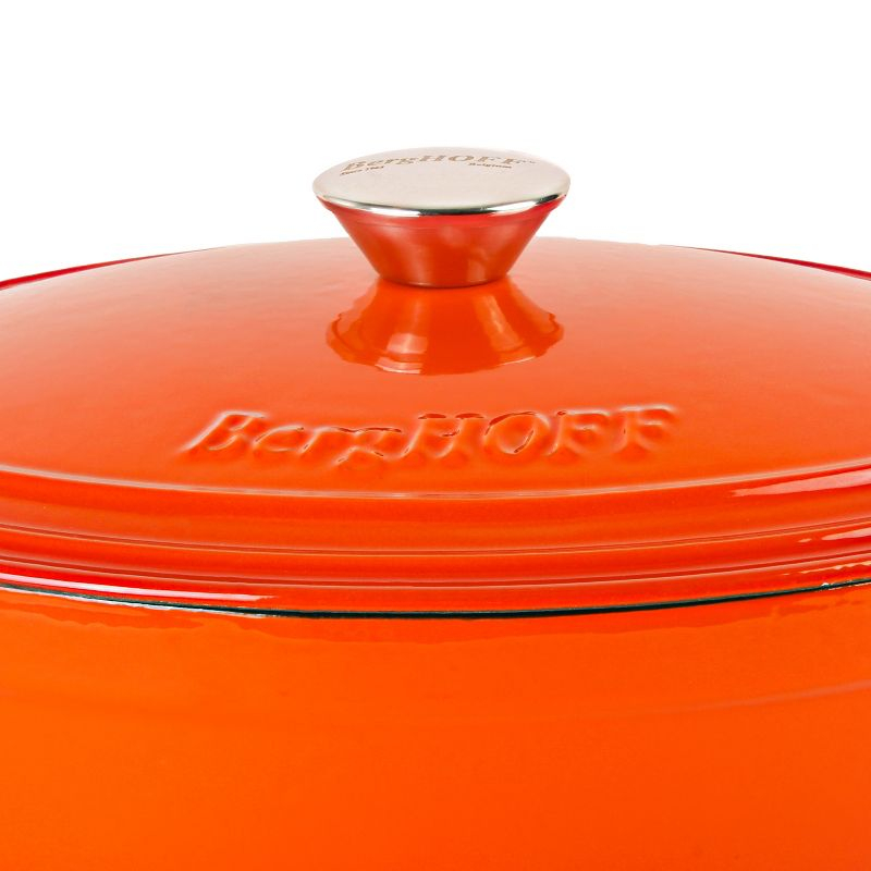 BergHOFF Neo 5Qt. Cast Iron Oval Covered Dutch Oven, Orange
