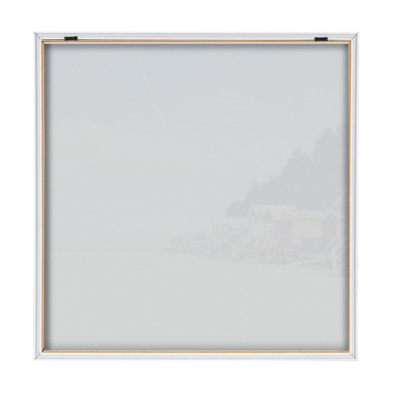 Kate & Laurel All Things Decor 24" x 24" Blake Small Spaces by Laura Evans Framed Printed Acrylic Natural : Modern Nautical Wall Decor