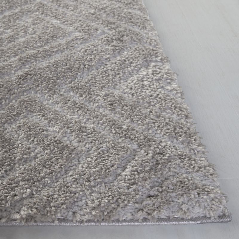 Tahoe Shag THO652 Power Loomed Indoor Area Rug - Grey - 8'x10' - Safavieh
