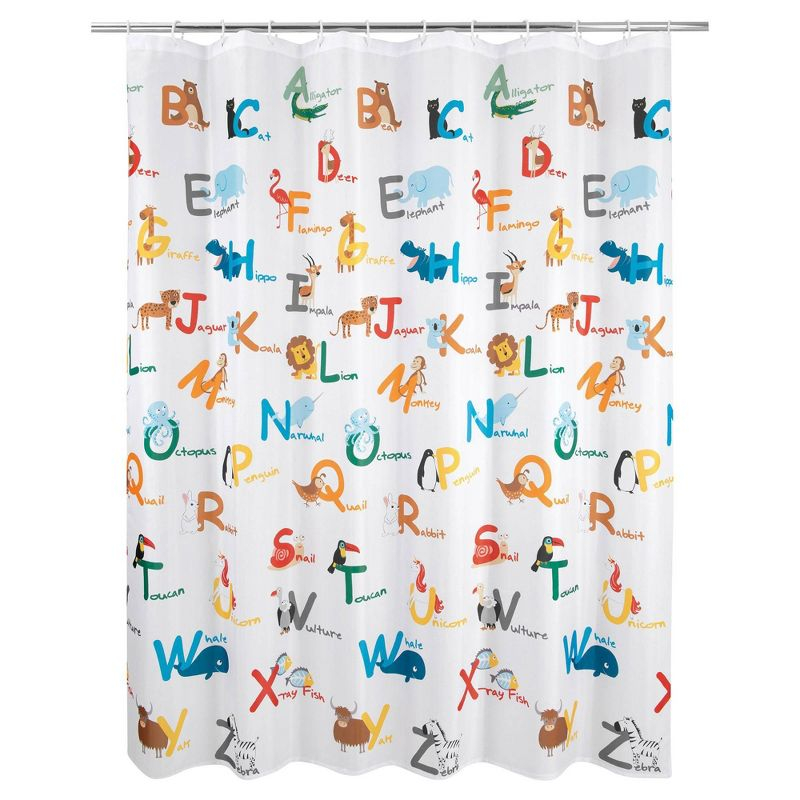 Animal Alphabet Kids' Shower Curtain - Allure Home Creations