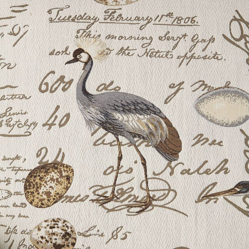 Kensington Hill Birdsong Script and Bird Recliner Chair Modern Armchair Comfortable Push Manual Reclining Footrest for Bedroom Living Room Reading