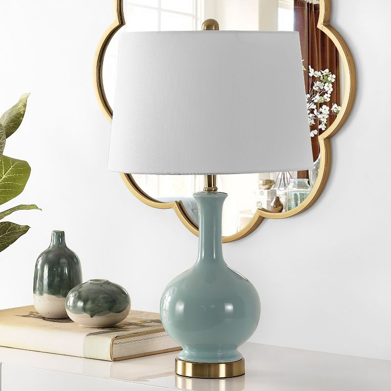 Bowie Table Lamp - 26 Inch Height - TBL4346 - Robins Egg Blue - Safavieh