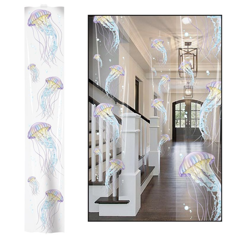 Beistle Jellyfish Party Panels, 12" x 6', (3/Pkg) Multicolored