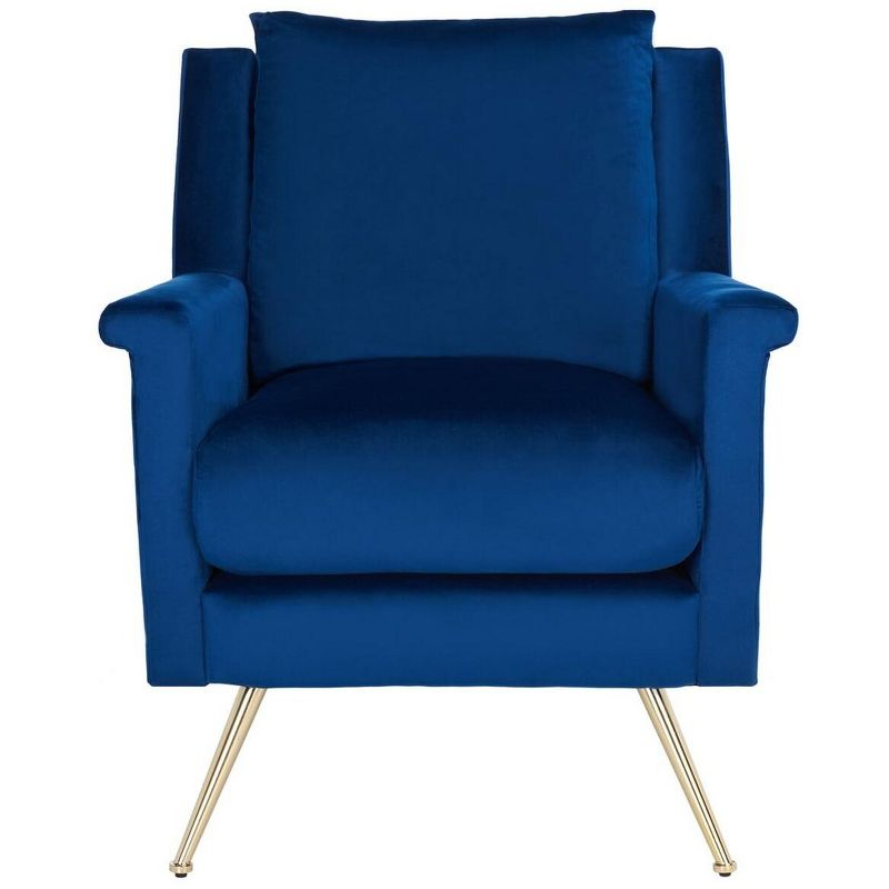 Cerise Mid Century Arm Chair - ACH5100A - Navy/Gold - Safavieh