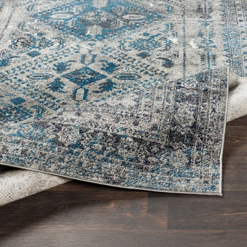 Livabliss 5'3"x7'3" Melissa Traditional Rugs Gray: Medium Pile, Fade & Stain-Resistant, Indoor Use