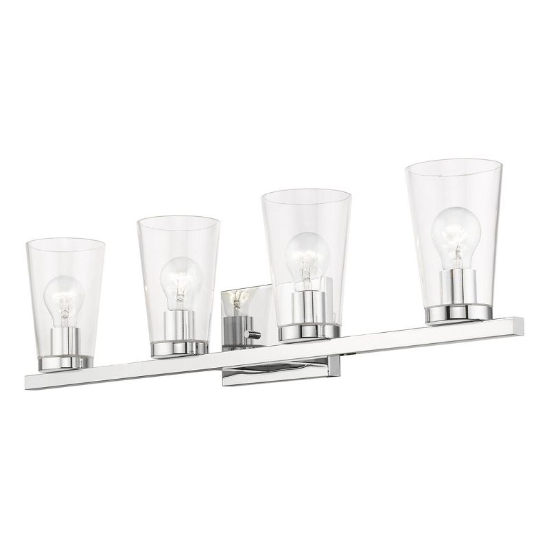 Livex Lighting Cityview 4 - Light Vanity in  Polished Chrome