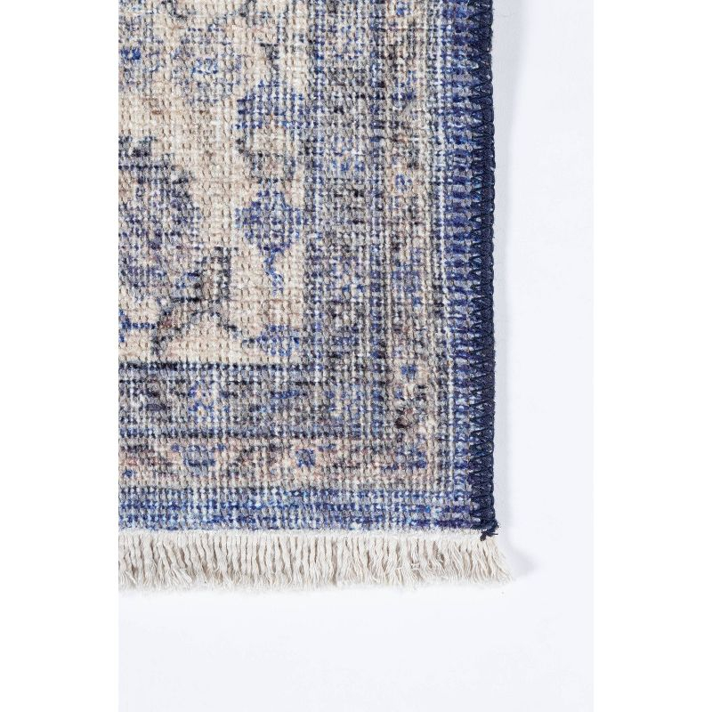 3'x5' Helena Accent Rug Blue - Momeni: Bohemian Ikat Design, Low Pile, Indoor Rectangle Rug, Polyester & Cotton