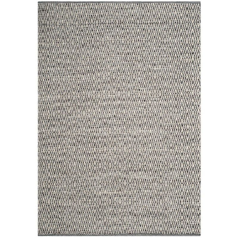 Montauk MTK414 Hand Woven Indoor Area Rug - Ivory/Dark Grey - 10'x14' - Safavieh