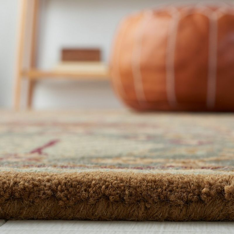 Antiquity AT613 Hand Tufted Area Rug - Light Blue/Gold - 8'x8' - Safavieh.