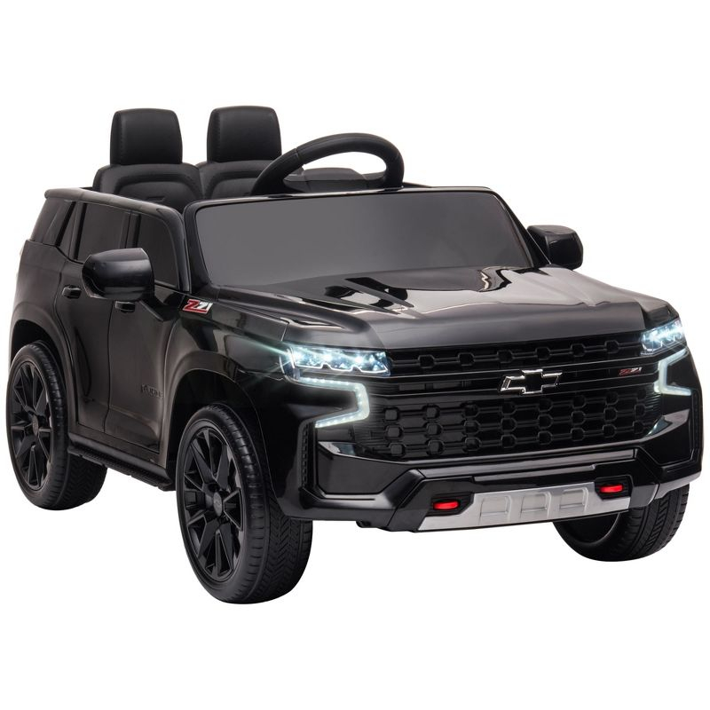 Aosom 12V Electric Ride-On Car with Remote Control & Horn Honking, Kids Ride-on Toy for 3-6 Year Old, Gift for Boys and Girls, Black