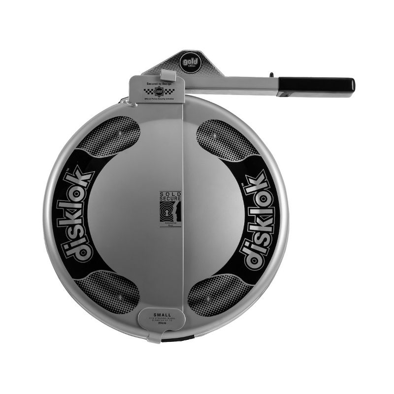Disklok Gold Edition Hard Case Steering Wheel Lock - Small (Fits Steering Wheels 13.7" - 15.3")