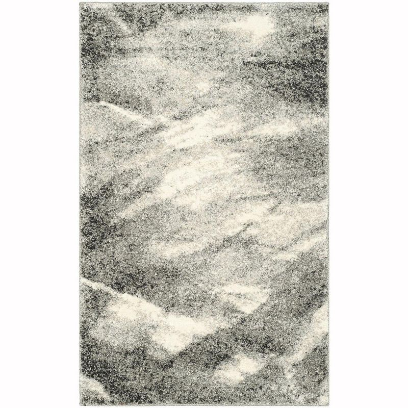 Retro RET2891 Power Loomed Indoor Area Rug - Grey/Ivory - 4'x6' - Safavieh.